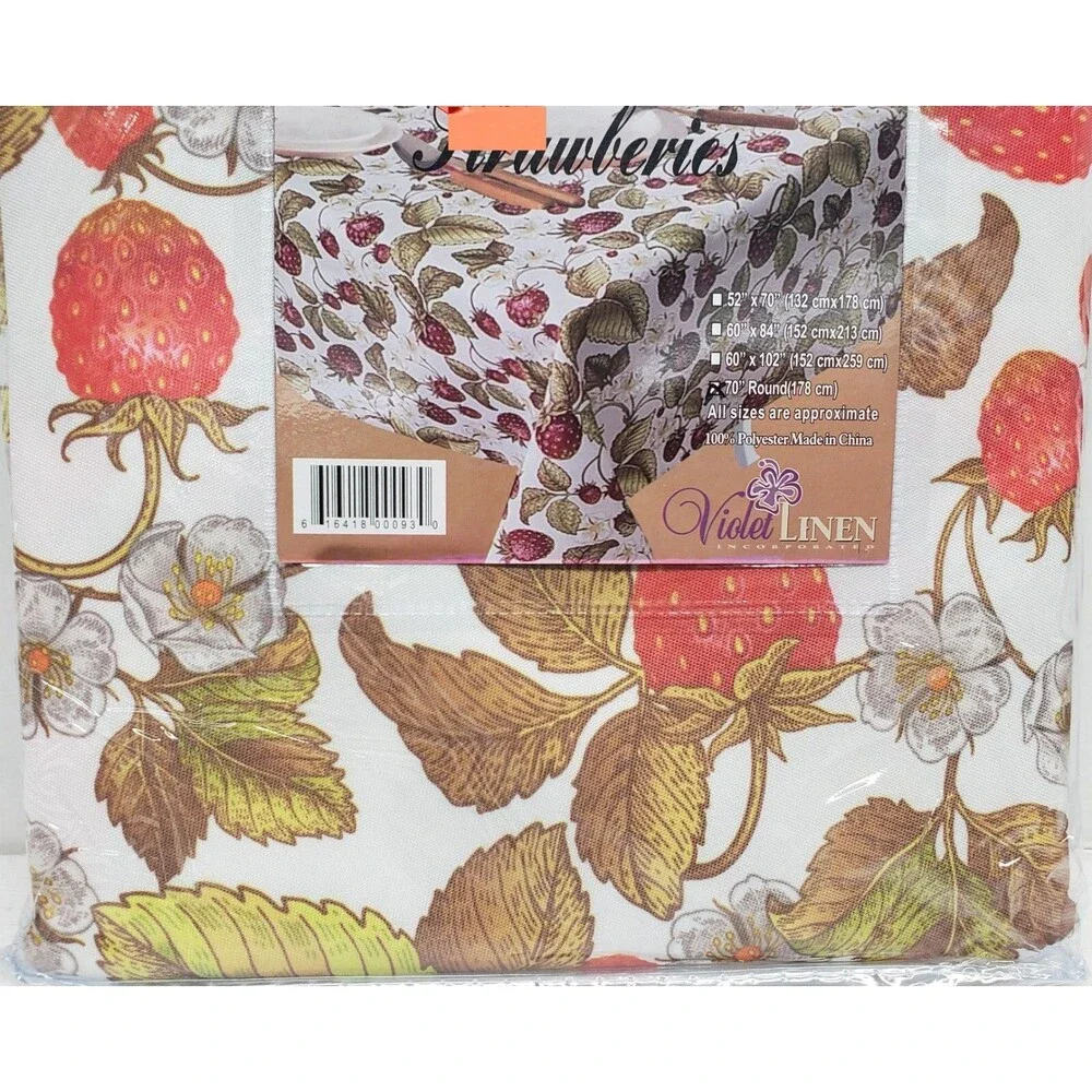 1 Printed Fabric Tablecloth, 70